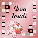 Gif animé Bon lundi gateau